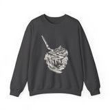 Surreal Artist Sweatshirt, Paintbrush River Illusion Art Crewneck, Artist Gift, Painter Tee, Vintage Engraving Tee