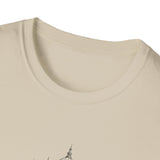 Surreal Architect Shirt, Blueprint Castle Illusion Art Tee, Architect Gift, Vintage Engraving Tee