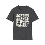 Soft Arrows, Strong Aim Shirt, Funny Combat Archery Shirt, Archery Gift, Archer Tee, Combat Archery Gift