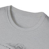 Surreal Music Shirt, Bird Notes Illusion Art Tee, Musician Gift, Piano Guitar Tee