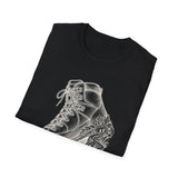 Surreal Hiker Shirt, Boot to Mountain Illusion Art Tee, Hiker Gift, Hiking Tee, Outdoor Lover Gift
