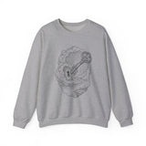 Surreal Celestial Sweatshirt, Key to the Sky Illusion Art Crewneck, Moon Phase Tee, Mystical Witchy Gift