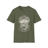Surreal Bookish Shirt, Storm in a Teacup Illusion Art Tee, Book Lover Gift, Reader Tee, Dark Academia Shirt