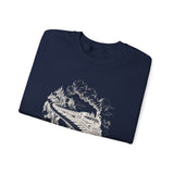 Surreal Music Sweatshirt, Piano Key Train Bridge Illusion Art Crewneck, Musician Gift, Piano Guitar Tee