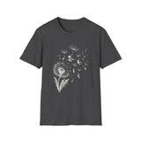 Surreal Garden Shirt, Dandelion Umbrellas Illusion Art Tee, Gardener Gift, Botanical Plant Tee