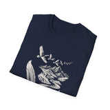 Surreal Bird Shirt, Feather Quill River Illusion Art Tee, Bird Lover Gift, Birdwatching Tee