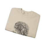 Surreal Cat Sweatshirt, Shadow Tiger Illusion Art Crewneck, Cat Lover Gift, Vintage Engraving Cat Tee