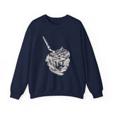 Surreal Artist Sweatshirt, Paintbrush River Illusion Art Crewneck, Artist Gift, Painter Tee, Vintage Engraving Tee