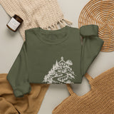 Surreal Teacher Sweatshirt, Pencil Road Schoolhouse Illusion Art Crewneck, Teacher Gift, Vintage Engraving Tee