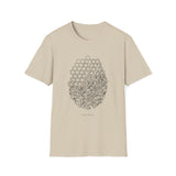 Surreal Beekeeper Shirt, Honeycomb to City Illusion Art Tee, Beekeeping Gift, Beekeeper Tee, Honey Lover Gift