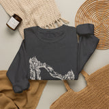 Surreal Fantasy Sweatshirt, Hands Bridge Illusion Art Crewneck, Whimsical Dreamer Tee, Fantasy Lover Gift