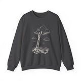 Surreal Fantasy Sweatshirt, Lantern Ladder Cloud Illusion Art Crewneck, Whimsical Dreamer Tee, Fantasy Lover Gift