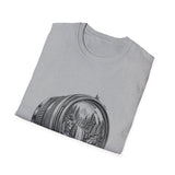 Surreal Photographer Shirt, Camera Lens Waterfall Illusion Art Tee, Photographer Gift, Camera Tee, Vintage Engraving Tee