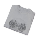 Surreal Coffee Shirt, Coffee Steam Town Illusion Art Tee, Coffee Lover Gift, Vintage Engraving Tee