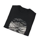Surreal Runner Shirt, Track to River Illusion Art Tee, Runner Gift, Running Tee, Marathon Gift