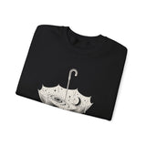Surreal Celestial Sweatshirt, Umbrella Full of Stars Illusion Art Crewneck, Moon Phase Tee, Mystical Witchy Gift