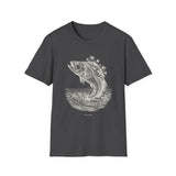 Surreal Angler Shirt, Fish to Island Illusion Art Tee, Fishing Gift, Angler Tee, Fisherman Gift