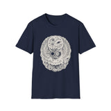Surreal Celestial Shirt, Eclipse Owl Illusion Art Tee, Moon Phase Tee, Mystical Witchy Gift
