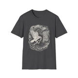 Surreal Bird Shirt, Crow and the Key Illusion Art Tee, Bird Lover Gift, Birdwatching Tee