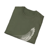 Surreal Pilot Shirt, Airplane Bird Wing Illusion Art Tee, Aviation Gift, Vintage Engraving Tee
