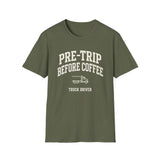 Pre-Trip Before Coffee Shirt, Funny Truck Driver Shirt, Trucker Gift, Truck Driver Tee, CDL Driver Gift