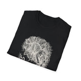 Surreal Cat Shirt, Shadow Tiger Illusion Art Tee, Cat Lover Gift, Vintage Engraving Cat Tee