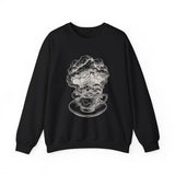Surreal Bookish Sweatshirt, Storm in a Teacup Illusion Art Crewneck, Book Lover Gift, Reader Tee, Dark Academia Shirt