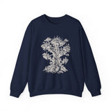 Surreal Fantasy Sweatshirt, Tree City Illusion Art Crewneck, Whimsical Dreamer Tee, Fantasy Lover Gift