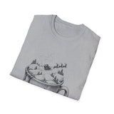 Surreal Christmas Shirt, Hot Cocoa Hills Illusion Art Tee, Christmas Gift, Winter Holiday Tee