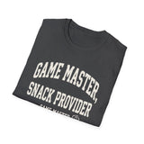 Game Master, Snack Provider Shirt, Funny Game Master Shirt, Tabletop Gamer Gift, RPG Tee, Game Night Gift