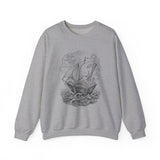 Surreal Bookish Sweatshirt, Book Boat Illusion Art Crewneck, Book Lover Gift, Reader Tee, Dark Academia Shirt