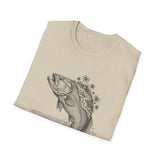 Surreal Angler Shirt, Fish to Island Illusion Art Tee, Fishing Gift, Angler Tee, Fisherman Gift