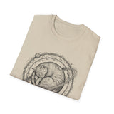 Surreal Cat Shirt, Cat Planet Illusion Art Tee, Cat Lover Gift, Vintage Engraving Cat Tee