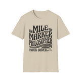 Mile Marker Philosopher Shirt, Funny Truck Driver Shirt, Trucker Gift, Truck Driver Tee, CDL Driver Gift