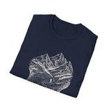 Surreal Hiker Shirt, Map to Mountains Illusion Art Tee, Hiker Gift, Hiking Tee, Outdoor Lover Gift