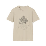 Surreal Architect Shirt, Blueprint Castle Illusion Art Tee, Architect Gift, Vintage Engraving Tee