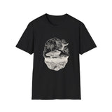 Surreal Ocean Shirt, Sky Whale Illusion Art Tee, Whale Sea Life Tee, Beach Lover Gift