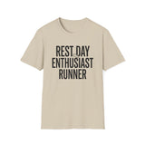 Rest Day Enthusiast Shirt, Funny Runner Shirt, Runner Gift, Running Tee, Marathon Gift