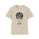 Surreal Camper Shirt, Campfire to Stars Illusion Art Tee, Camper Gift, Camping Tee, Outdoor Lover Gift