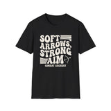 Soft Arrows, Strong Aim Shirt, Funny Combat Archery Shirt, Archery Gift, Archer Tee, Combat Archery Gift