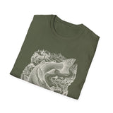 Surreal Forest Shirt, River Fish Illusion Art Tee, Wildlife Nature Tee, Outdoor Lover Gift