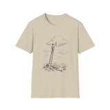 Surreal Fantasy Shirt, Lantern Ladder Cloud Illusion Art Tee, Whimsical Dreamer Tee, Fantasy Lover Gift