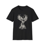 Surreal Christmas Shirt, Reindeer Forest Antlers Illusion Art Tee, Christmas Gift, Winter Holiday Tee