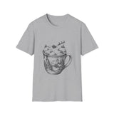 Surreal Christmas Shirt, Hot Cocoa Hills Illusion Art Tee, Christmas Gift, Winter Holiday Tee