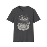 Surreal Cat Shirt, Cloud Cat Illusion Art Tee, Cat Lover Gift, Vintage Engraving Cat Tee
