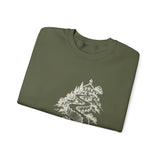Surreal Teacher Sweatshirt, Pencil Road Schoolhouse Illusion Art Crewneck, Teacher Gift, Vintage Engraving Tee