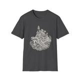 Surreal Ocean Shirt, Turtle Island Illusion Art Tee, Whale Sea Life Tee, Beach Lover Gift