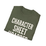 Character Sheet Hoarder Shirt, Funny Game Master Shirt, Tabletop Gamer Gift, RPG Tee, Game Night Gift