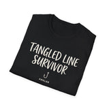 Tangled Line Survivor Shirt, Funny Angler Shirt, Fishing Gift, Angler Tee, Fisherman Gift