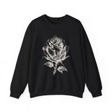 Surreal Garden Sweatshirt, Rose Staircase Illusion Art Crewneck, Gardener Gift, Botanical Plant Tee